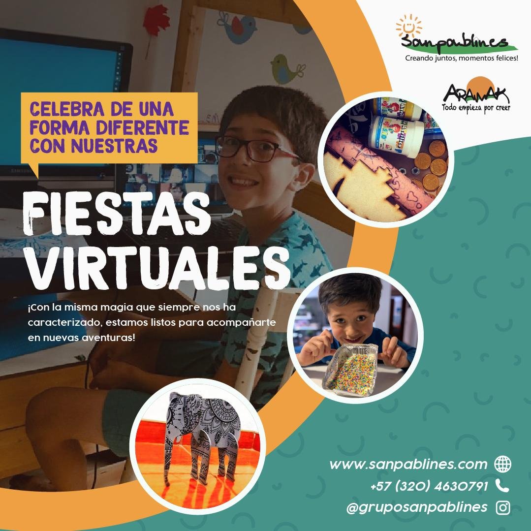 Fiestas Virtuales para niños